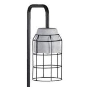 Industrial Cage Concrete Floor Lamp